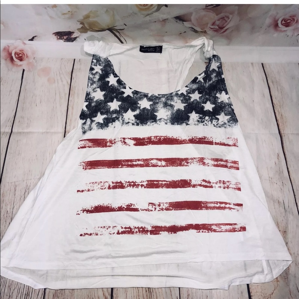 NWT 🇺🇸 USA AMERICAN FLAG TANK TOP! - Picture 3 of 3